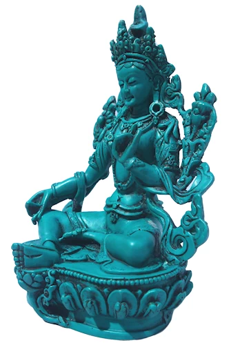 Tara Statue Turuqoise looking 6" tall RB-600T